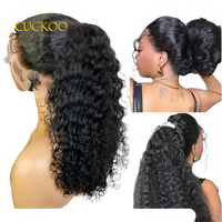 250 Density 360 Lace Front Curly Human Hair Wig
