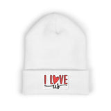 I Love Us Embroidered Cuffed Beanie | Cozy Winter Hat | Perfect Gift for Couples, Valentine's Day, Anniversary, Engagement