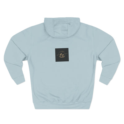 Elegant Gold Script Fleece Hoodie, Cozy Layer, Personalized Gift, Casual Wear, Stylish Sweatshirt, Fashion for All Seasons