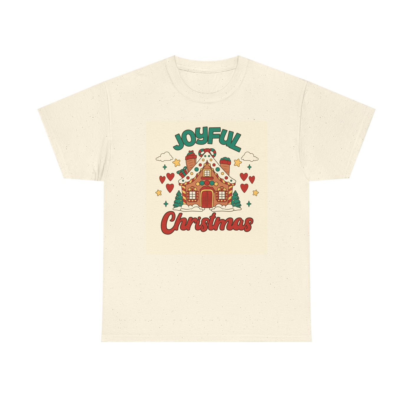 Joyful Christmas Tee | Unisex Heavy Cotton T-Shirt for Holiday Cheer, Christmas Gift, Family Gatherings, Festive Attire, Winter Wear