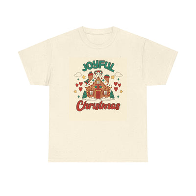 Joyful Christmas Tee | Unisex Heavy Cotton T-Shirt for Holiday Cheer, Christmas Gift, Family Gatherings, Festive Attire, Winter Wear