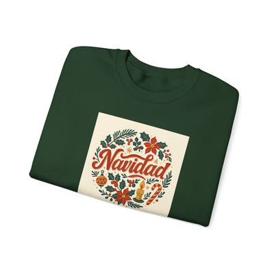 Navidad Floral Sweatshirt — Retro Holiday Crewneck