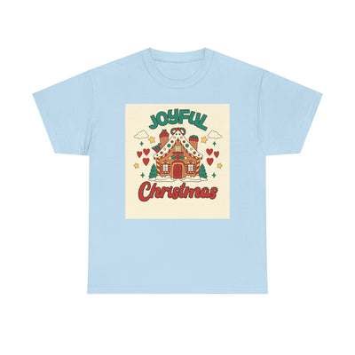 Joyful Christmas Tee | Unisex Heavy Cotton T-Shirt for Holiday Cheer, Christmas Gift, Family Gatherings, Festive Attire, Winter Wear