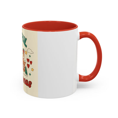 Joyful Christmas Mug | Accent Coffee Mug for Holiday Cheer, Christmas Gift, Winter Decor, Hot Cocoa Lover, Festive Beverage