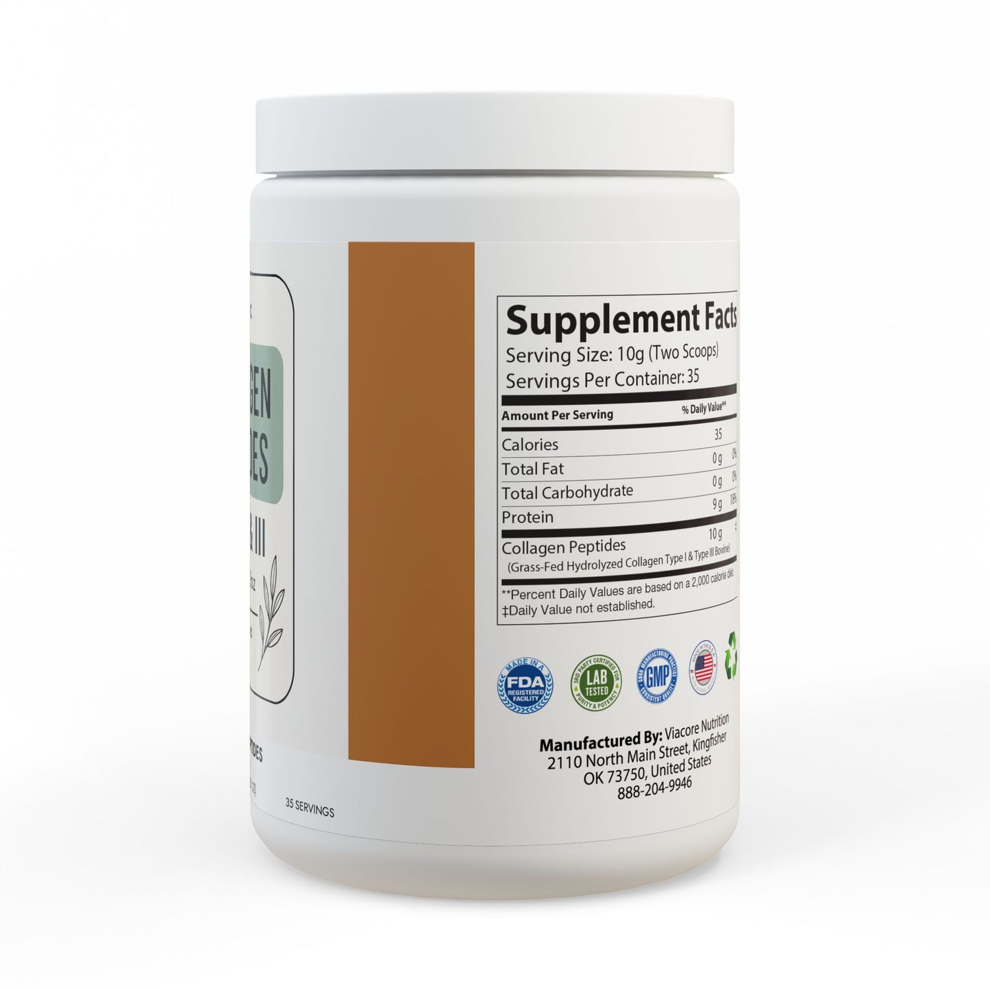 Collagen Peptides Type I & III Supplement (350g, 12.3oz)