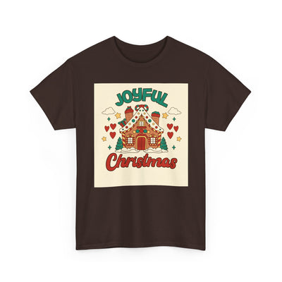 Joyful Christmas Tee | Unisex Heavy Cotton T-Shirt for Holiday Cheer, Christmas Gift, Family Gatherings, Festive Attire, Winter Wear