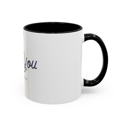 Thank You Accent Coffee Mug | Personalized Gift, Office Mug, Unique Coffee Cup, Custom Logo Mug, Ceramic Drinkware