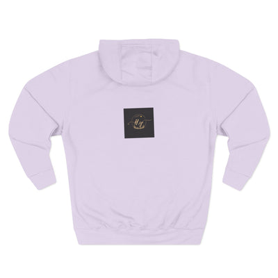 Elegant Gold Script Fleece Hoodie, Cozy Layer, Personalized Gift, Casual Wear, Stylish Sweatshirt, Fashion for All Seasons