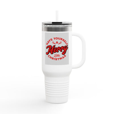 40oz Insulated Travel Mug — "Have Yourself a Merry Little Christmas" Holiday Tumbler