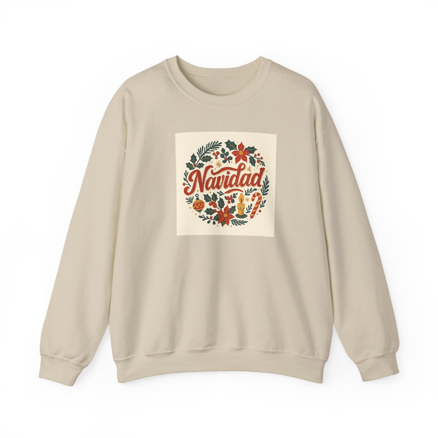 Navidad Floral Sweatshirt — Retro Holiday Crewneck
