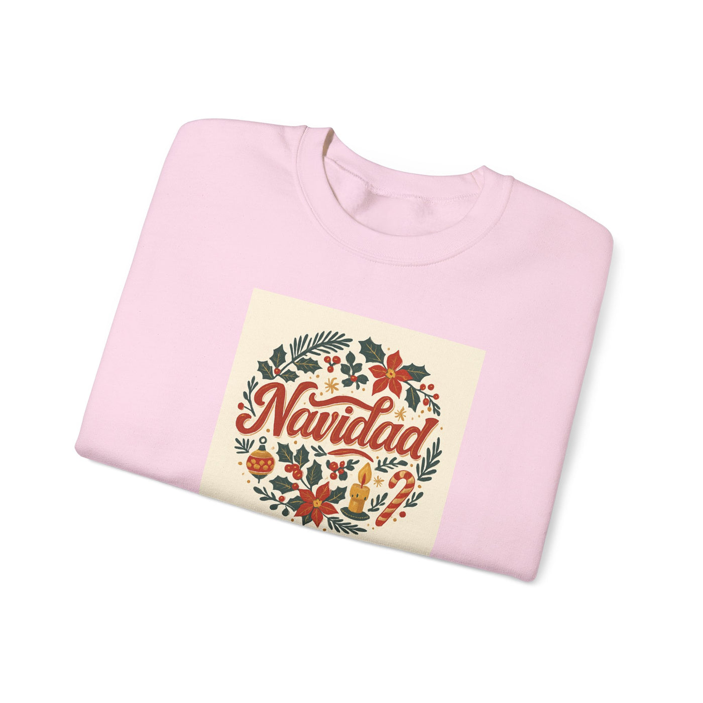 Navidad Floral Sweatshirt — Retro Holiday Crewneck