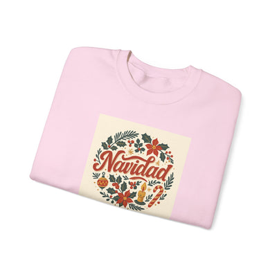 Navidad Floral Sweatshirt — Retro Holiday Crewneck
