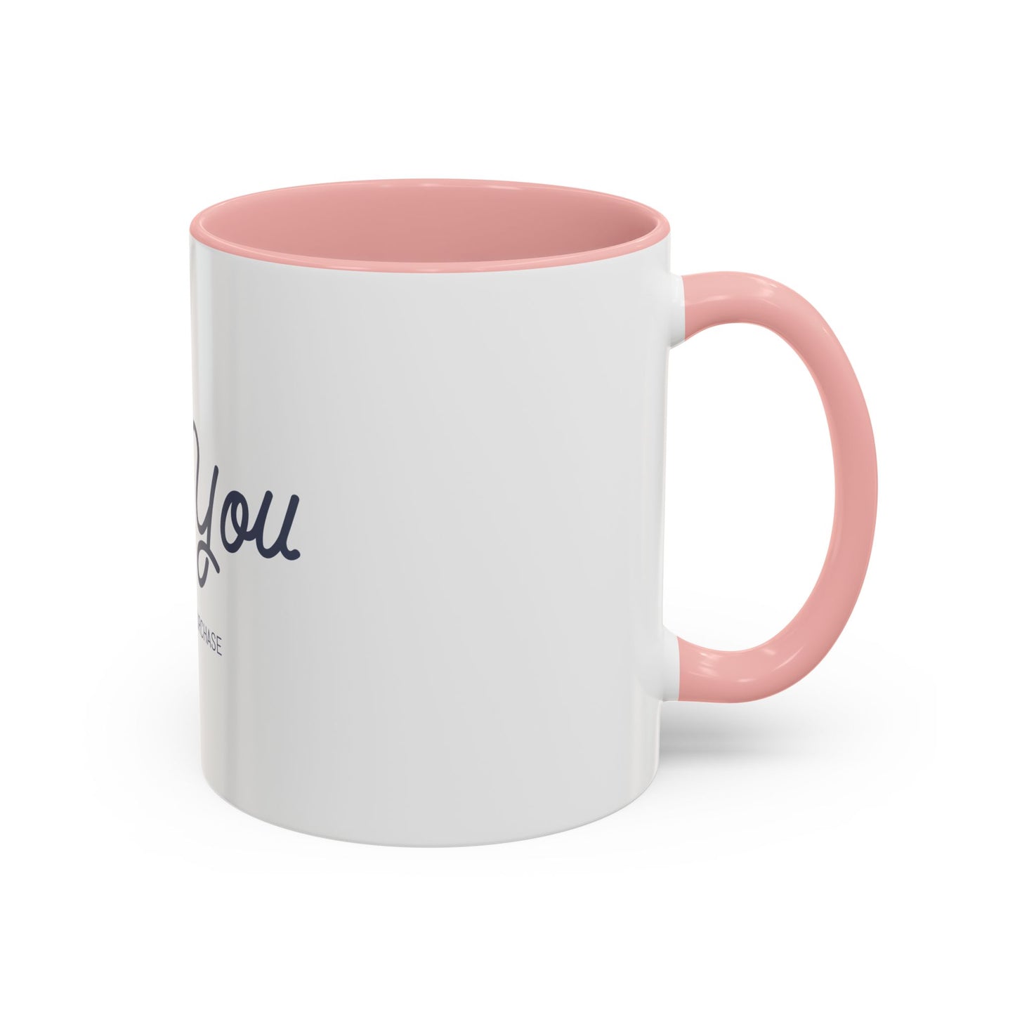 Thank You Accent Coffee Mug | Personalized Gift, Office Mug, Unique Coffee Cup, Custom Logo Mug, Ceramic Drinkware