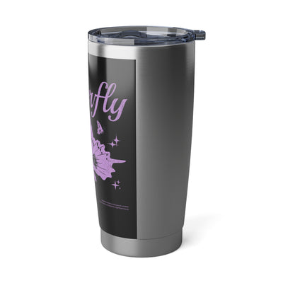 Butterfly Travel Tumbler 20oz – Purple Butterfly Design