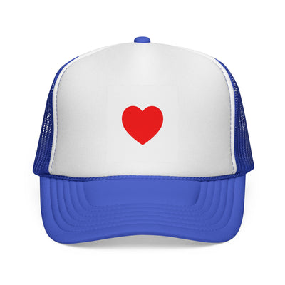 Heartfelt Love Trucker Cap, Fun Hat, Valentine's Gift, Casual Accessories, Summer Attire, Adorable Cap