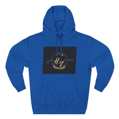 Elegant Gold Script Fleece Hoodie, Cozy Layer, Personalized Gift, Casual Wear, Stylish Sweatshirt, Fashion for All Seasons