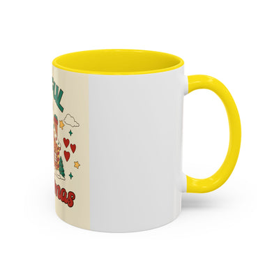 Joyful Christmas Mug | Accent Coffee Mug for Holiday Cheer, Christmas Gift, Winter Decor, Hot Cocoa Lover, Festive Beverage