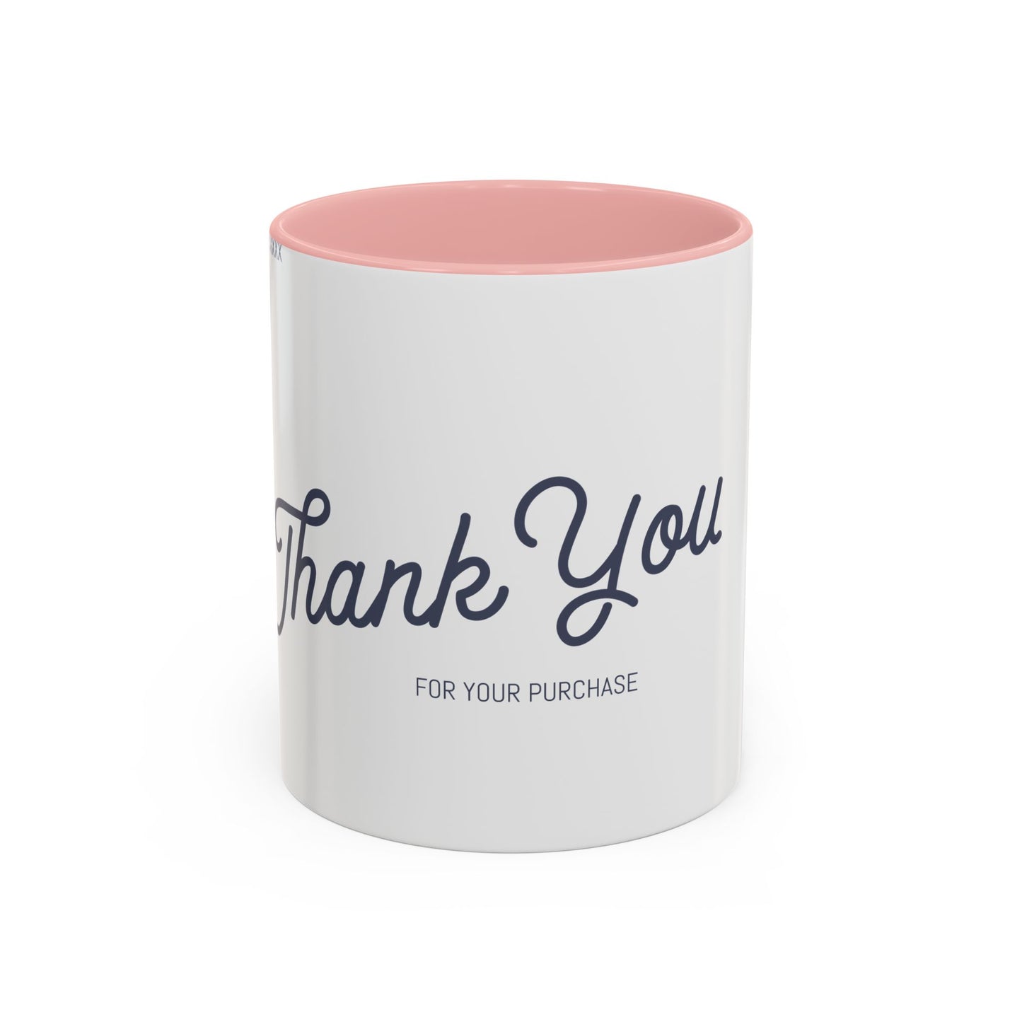 Thank You Accent Coffee Mug | Personalized Gift, Office Mug, Unique Coffee Cup, Custom Logo Mug, Ceramic Drinkware