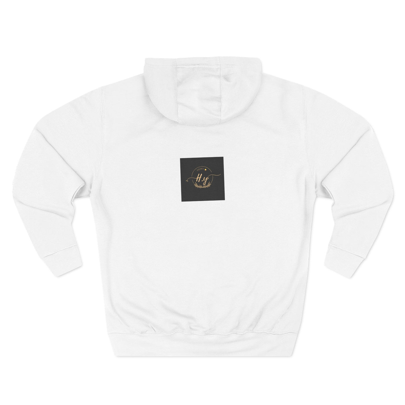 Elegant Gold Script Fleece Hoodie, Cozy Layer, Personalized Gift, Casual Wear, Stylish Sweatshirt, Fashion for All Seasons