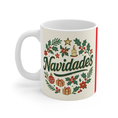 Navidades Christmas Mug — Festive Holiday Ceramic Coffee Cup (11oz)