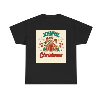 Joyful Christmas Tee | Unisex Heavy Cotton T-Shirt for Holiday Cheer, Christmas Gift, Family Gatherings, Festive Attire, Winter Wear