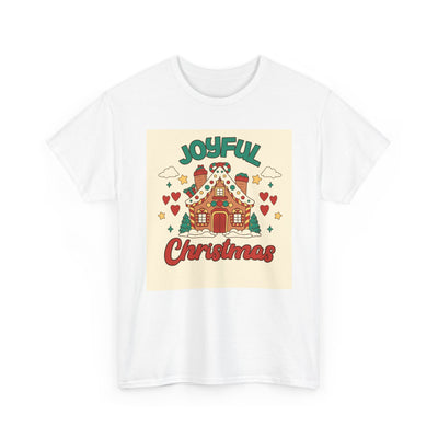 Joyful Christmas Tee | Unisex Heavy Cotton T-Shirt for Holiday Cheer, Christmas Gift, Family Gatherings, Festive Attire, Winter Wear