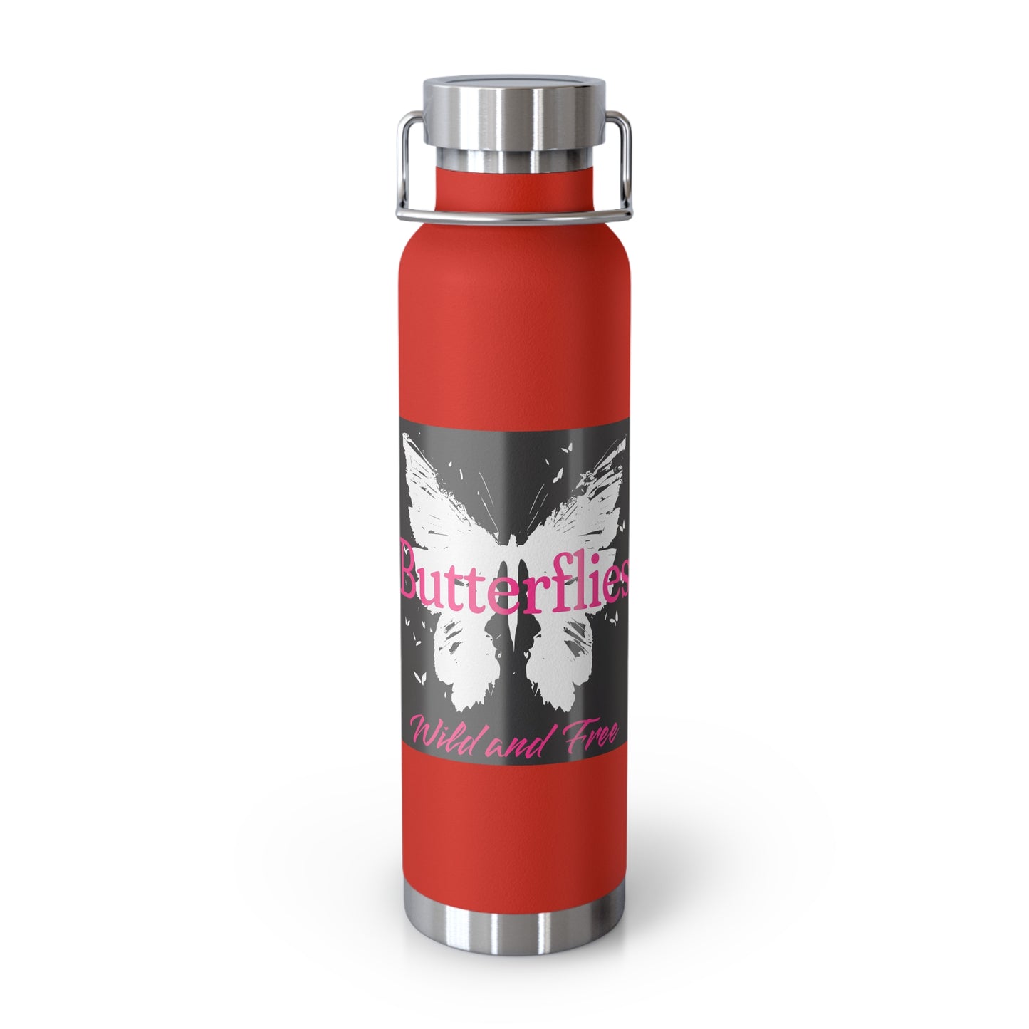Butterflies Wild & Free 22oz Insulated Water Bottle