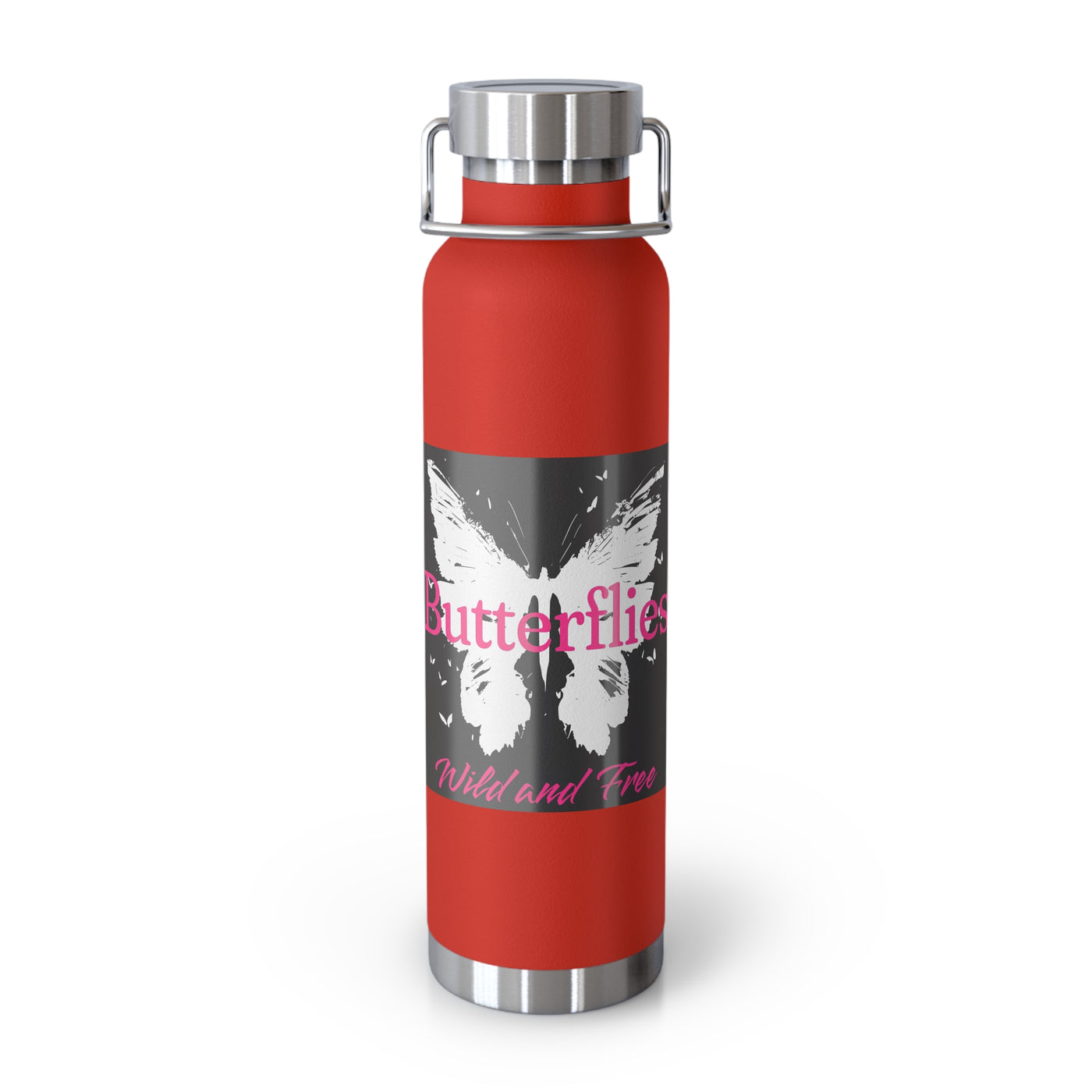 Butterflies Wild & Free 22oz Insulated Water Bottle