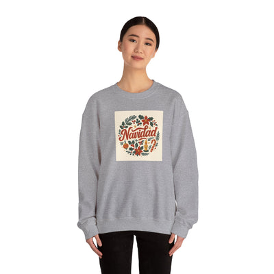 Navidad Floral Sweatshirt — Retro Holiday Crewneck