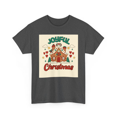 Joyful Christmas Tee | Unisex Heavy Cotton T-Shirt for Holiday Cheer, Christmas Gift, Family Gatherings, Festive Attire, Winter Wear