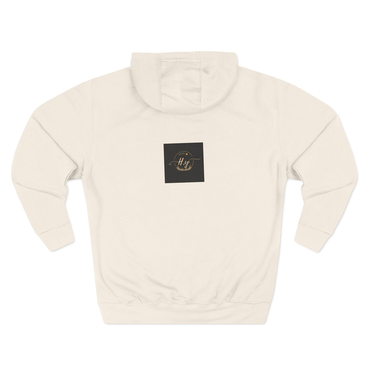 Elegant Gold Script Fleece Hoodie, Cozy Layer, Personalized Gift, Casual Wear, Stylish Sweatshirt, Fashion for All Seasons