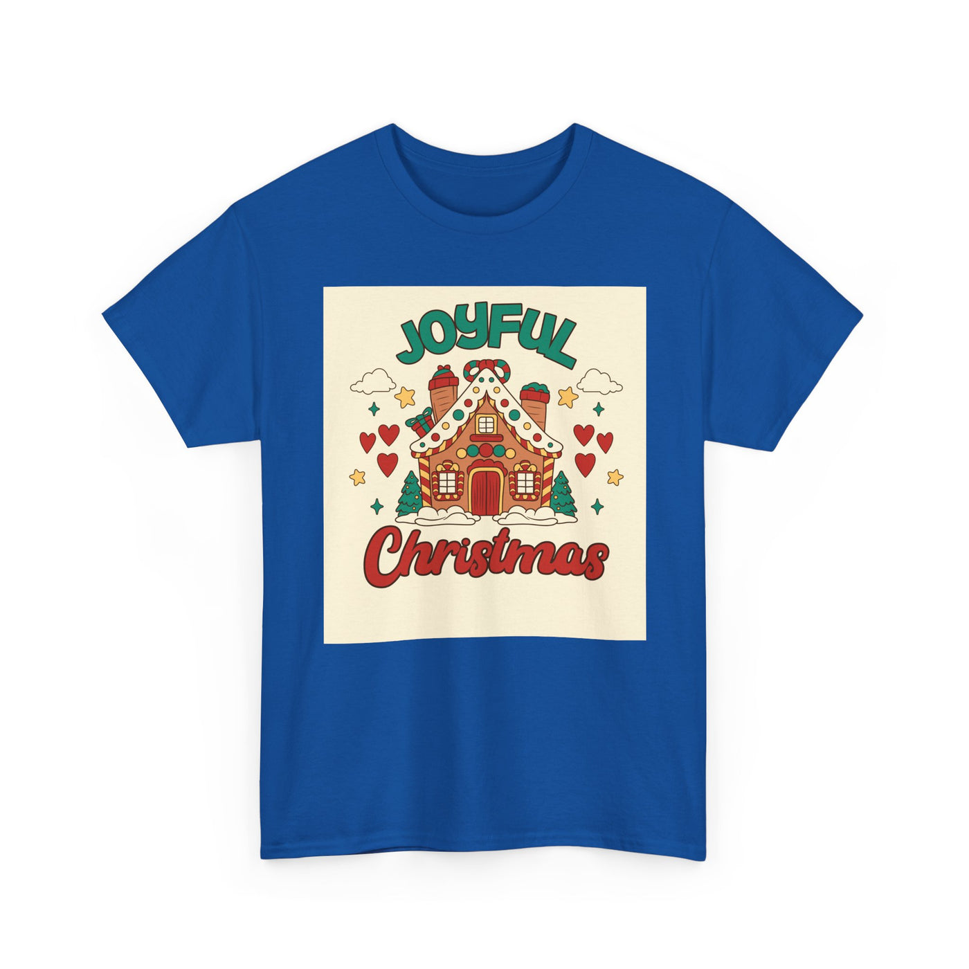 Joyful Christmas Tee | Unisex Heavy Cotton T-Shirt for Holiday Cheer, Christmas Gift, Family Gatherings, Festive Attire, Winter Wear