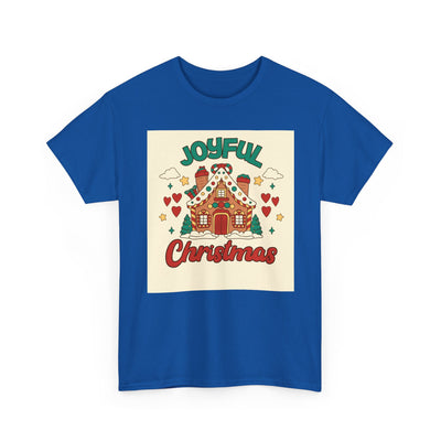 Joyful Christmas Tee | Unisex Heavy Cotton T-Shirt for Holiday Cheer, Christmas Gift, Family Gatherings, Festive Attire, Winter Wear