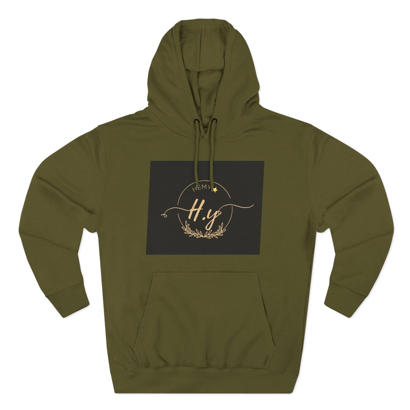 Elegant Gold Script Fleece Hoodie, Cozy Layer, Personalized Gift, Casual Wear, Stylish Sweatshirt, Fashion for All Seasons