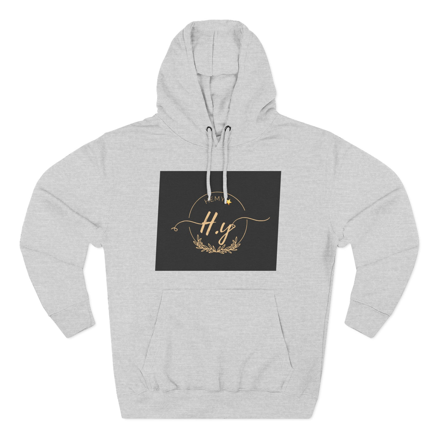 Elegant Gold Script Fleece Hoodie, Cozy Layer, Personalized Gift, Casual Wear, Stylish Sweatshirt, Fashion for All Seasons