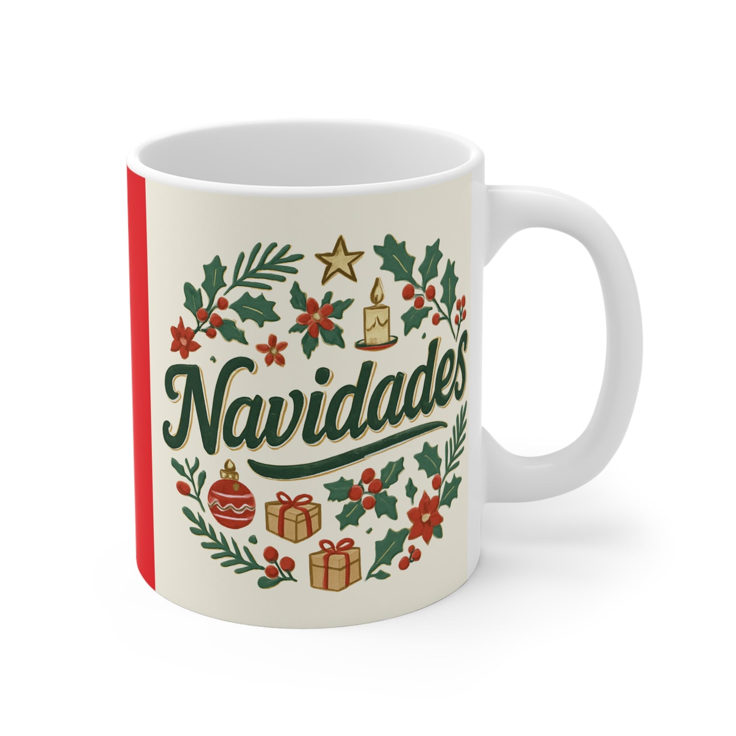 Navidades Christmas Mug — Festive Holiday Ceramic Coffee Cup (11oz)