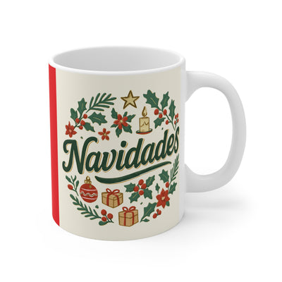 Navidades Christmas Mug — Festive Holiday Ceramic Coffee Cup (11oz)