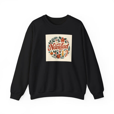 Navidad Floral Sweatshirt — Retro Holiday Crewneck