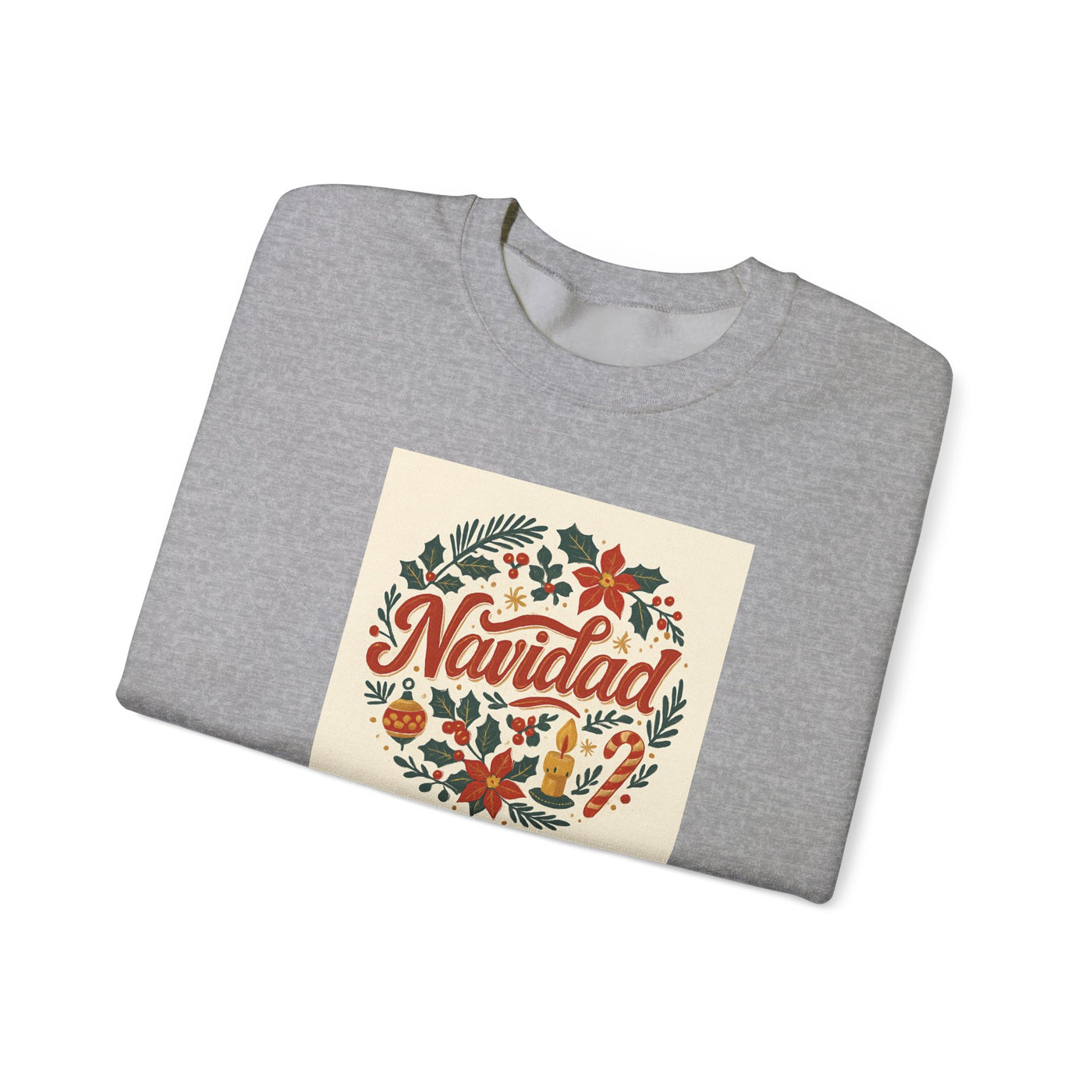 Navidad Floral Sweatshirt — Retro Holiday Crewneck