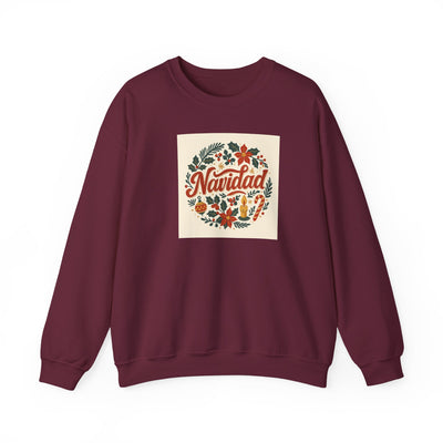 Navidad Floral Sweatshirt — Retro Holiday Crewneck