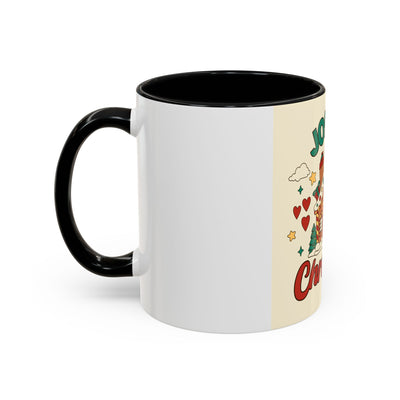Joyful Christmas Mug | Accent Coffee Mug for Holiday Cheer, Christmas Gift, Winter Decor, Hot Cocoa Lover, Festive Beverage