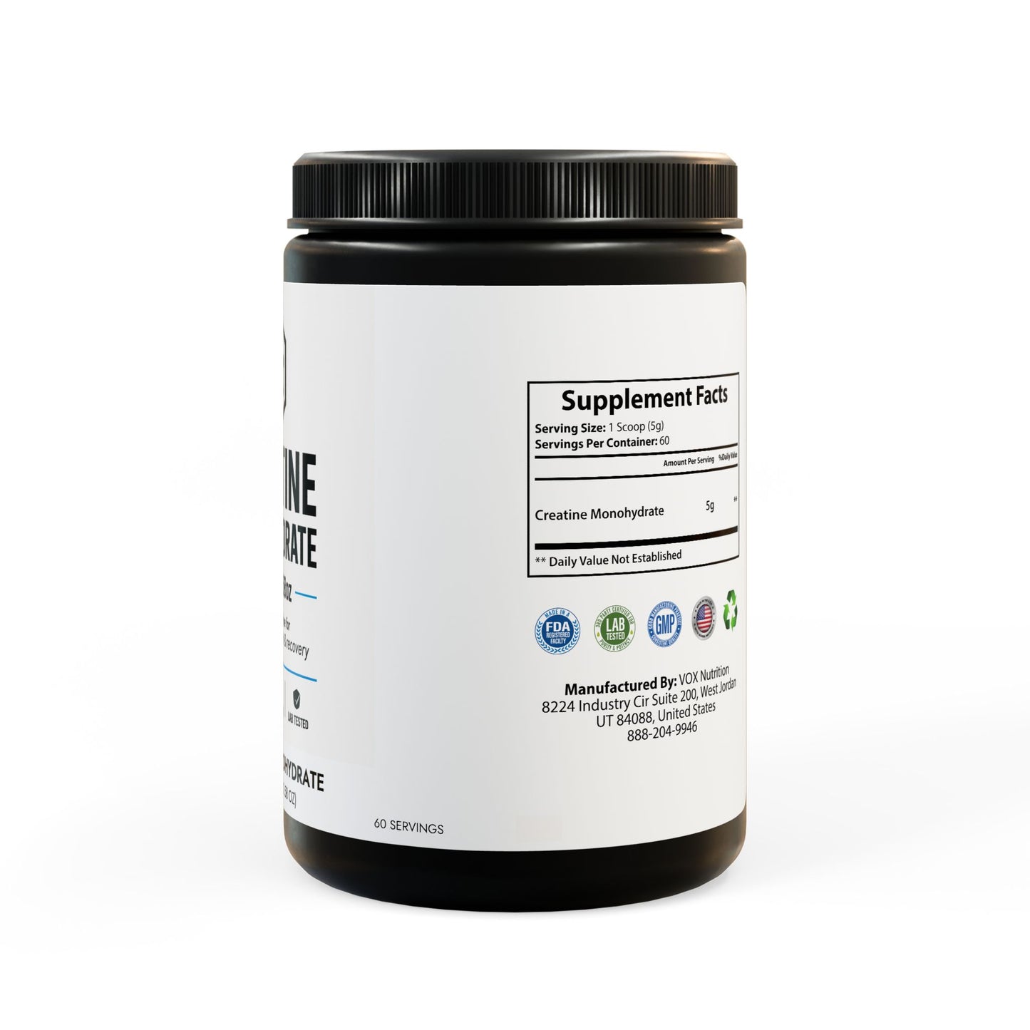 Creatine Monohydrate Supplement (300g, 10.58oz)