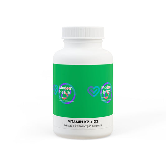 Vitamin K2 + D3 Supplement (60 Capsules)