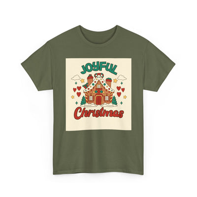 Joyful Christmas Tee | Unisex Heavy Cotton T-Shirt for Holiday Cheer, Christmas Gift, Family Gatherings, Festive Attire, Winter Wear