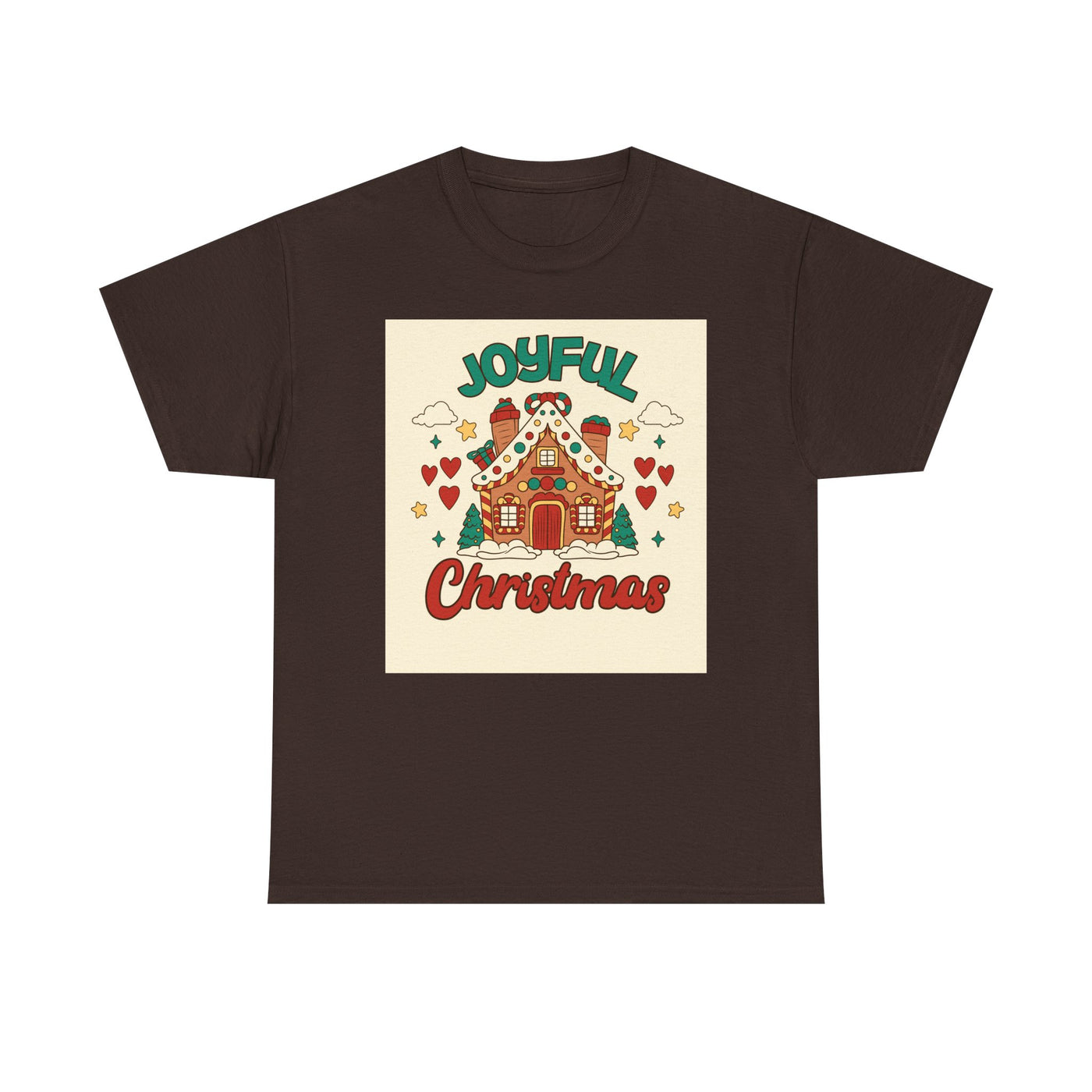 Joyful Christmas Tee | Unisex Heavy Cotton T-Shirt for Holiday Cheer, Christmas Gift, Family Gatherings, Festive Attire, Winter Wear