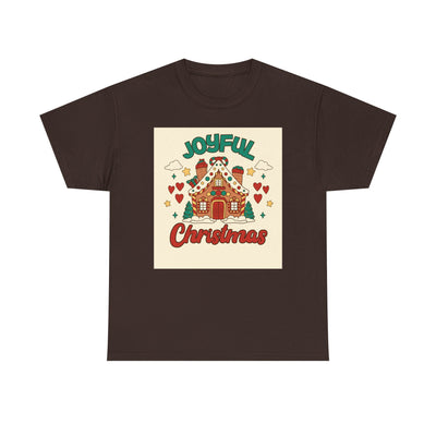 Joyful Christmas Tee | Unisex Heavy Cotton T-Shirt for Holiday Cheer, Christmas Gift, Family Gatherings, Festive Attire, Winter Wear