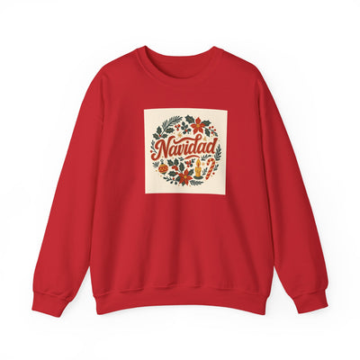 Navidad Floral Sweatshirt — Retro Holiday Crewneck