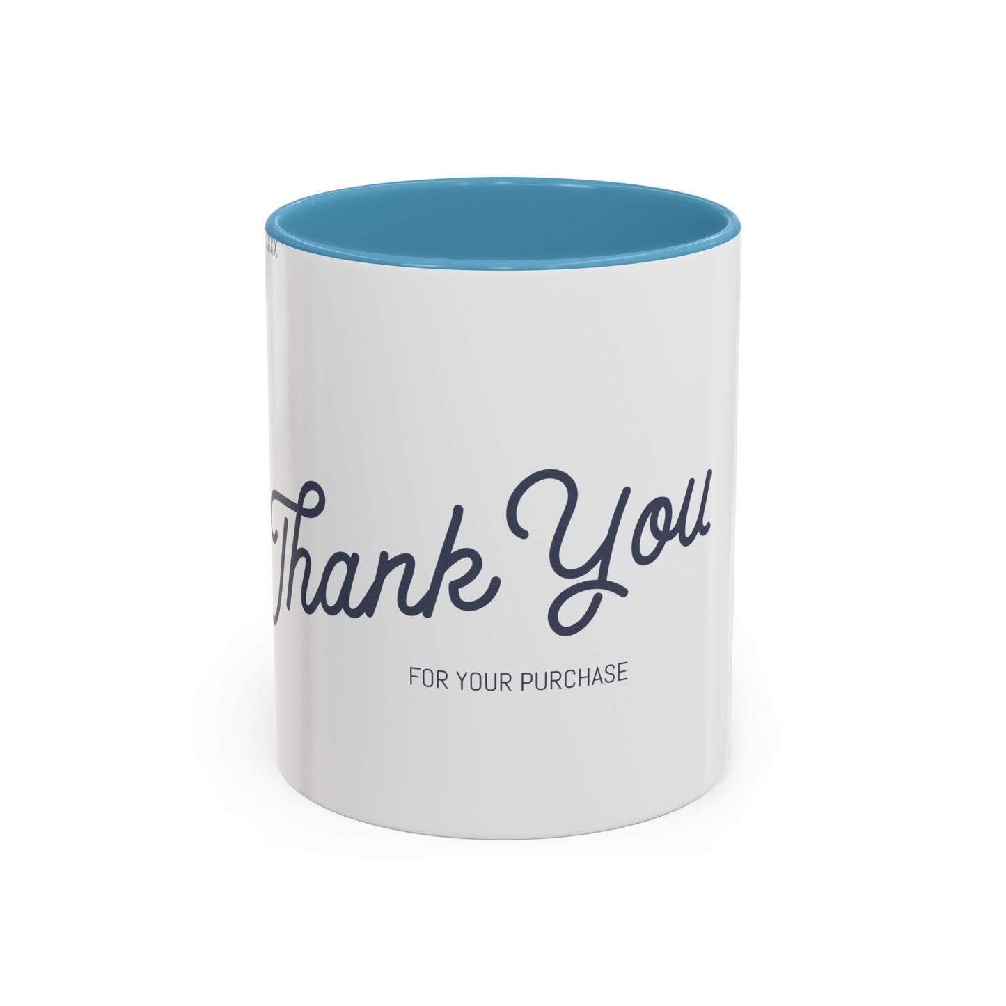 Thank You Accent Coffee Mug | Personalized Gift, Office Mug, Unique Coffee Cup, Custom Logo Mug, Ceramic Drinkware