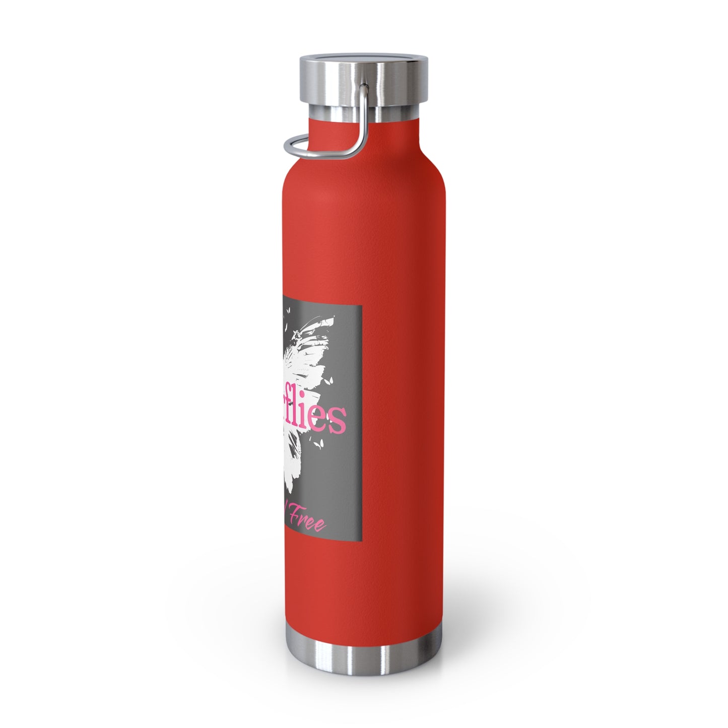 Butterflies Wild & Free 22oz Insulated Water Bottle