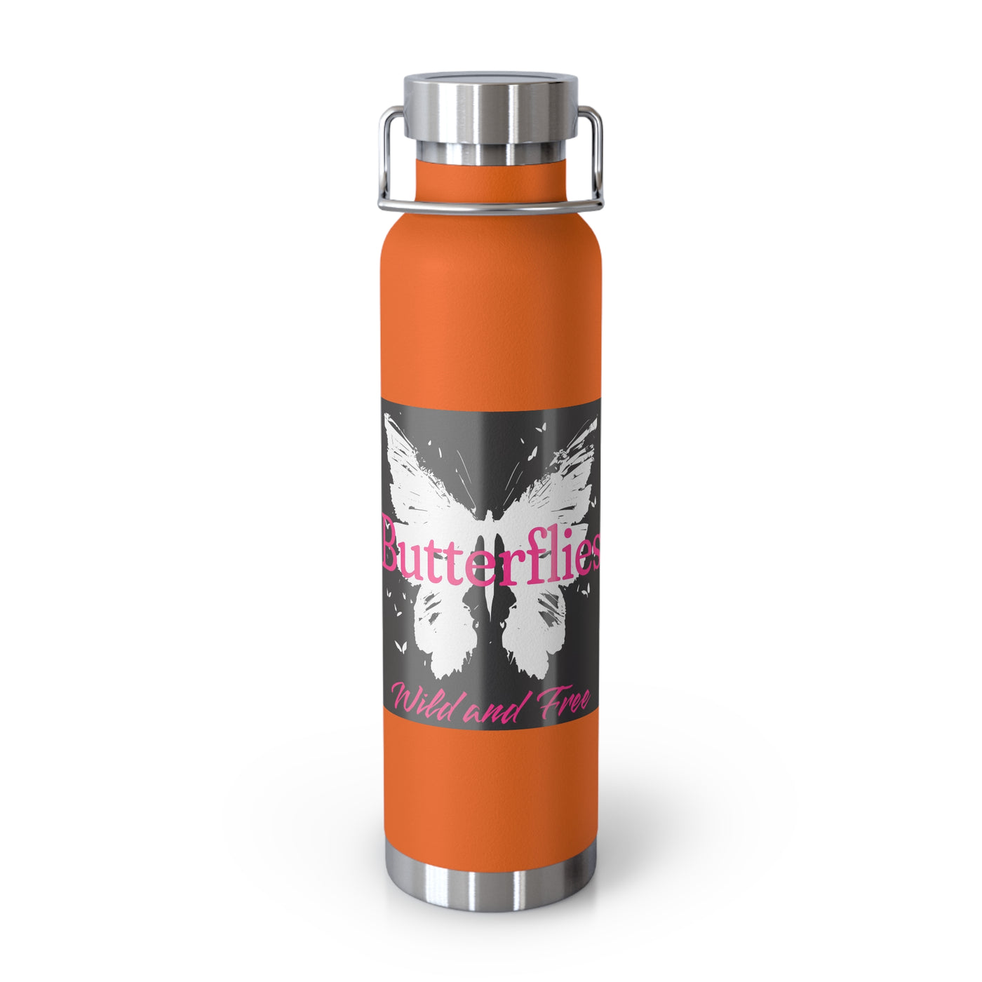 Butterflies Wild & Free 22oz Insulated Water Bottle